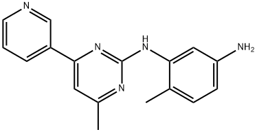 1,3-Benzenediamine, 4-methyl-N3-[4-methyl-6-(3-pyridinyl)-2-pyrimidinyl]- Structure