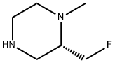 Piperazine, 2-(fluoromethyl)-1-methyl-, (2S)- 구조식 이미지