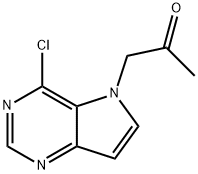 1-{4-chloro-5H-pyrrolo[3,2-d]pyrimidin-5-yl}propan-2-one Structure