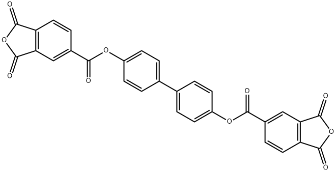 5-Isobenzofurancarboxylic acid, 1,3-dihydro-1,3-dioxo-, 5,5'-[1,1'-biphenyl]-4,4'-diyl ester Structure