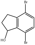 1H-Inden-1-ol, 4,7-dibromo-2,3-dihydro- Structure