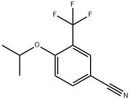 Benzonitrile, 4-(1-methylethoxy)-3-(trifluoromethyl)- Structure