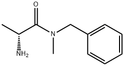 Propanamide, 2-amino-N-methyl-N-(phenylmethyl)-, (2R)- Structure