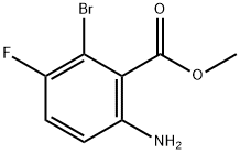 Benzoic acid, 6-amino-2-bromo-3-fluoro-, methyl ester 구조식 이미지