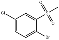 Benzene, 1-bromo-4-chloro-2-(methylsulfonyl)- 구조식 이미지