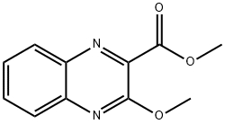 2-Quinoxalinecarboxylic acid, 3-methoxy-, methyl ester Structure