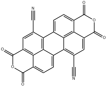 Perylo[3,4-cd:9,10-c'd']dipyran-5,12-dicarbonitrile, 1,3,8,10-tetrahydro-1,3,8,10-tetraoxo- Structure