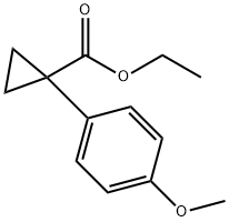 Cyclopropanecarboxylic acid, 1-(4-methoxyphenyl)-, ethyl ester 구조식 이미지