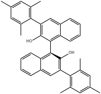 S-3,3'-bis(2,4,6-triMethylphenyl)-1,1'-Binaphthalene]-2,2'-diol Structure