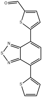 2-Thiophenecarboxaldehyde, 5-[7-(2-thienyl)-2,1,3-benzothiadiazol-4-yl]- Structure