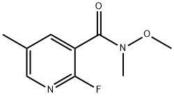 2-Fluoro-N-methoxy-N,5-dimethylnicotinamide Structure