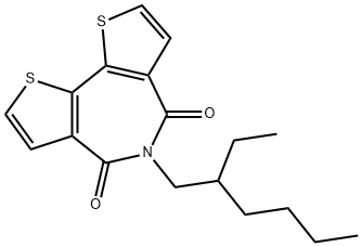 4H-Dithieno[3,2-c:2',3'-e]azepine-4,6(5H)-dione, 5-(2-ethylhexyl)- Structure