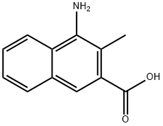 2-Naphthoicacid,4-amino-3-methyl-(6CI) Structure