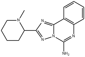 [1,2,4]Triazolo[1,5-c]quinazolin-5-amine, 2-(1-methyl-2-piperidinyl)- Structure