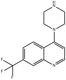 4-(1-Piperazinyl)-7-(trifluoromethyl)quinoline Structure