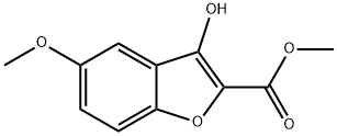 2-Benzofurancarboxylic acid, 3-hydroxy-5-methoxy-, methyl ester Structure