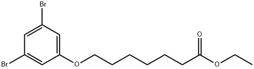 Ethyl 7-(3,5-dibromophenoxy)heptanoate Structure