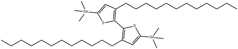 (3,3'-didodecyl-2,2'-bithiophene-5,5'-
diyl)bis(triMethylstannane) 구조식 이미지