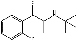 1-Propanone, 1-(2-chlorophenyl)-2-[(1,1-dimethylethyl)amino]- Structure