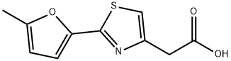 2-[2-(5-Methylfuran-2-yl)-1,3-thiazol-4-yl]acetic Acid Structure