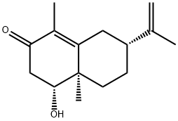 (4R)-4,4a,5,6,7,8-Hexahydro-4β-hydroxy-1,4aβ-dimethyl-7β-(1-methylethenyl)naphthalen-2(3H)-one Structure