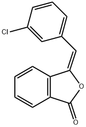 1(3H)-Isobenzofuranone, 3-[(3-chlorophenyl)methylene]-, (E)- (9CI) Structure