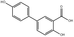 [1,1'-Biphenyl]-3-carboxylic acid, 4,4'-dihydroxy- Structure