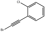 Benzene, 1-(2-bromoethynyl)-2-chloro- 구조식 이미지