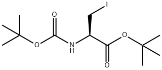 (R)-tert-Butyl 2-((tert-butoxycarbonyl)amino)-3-iodopropanoate Structure