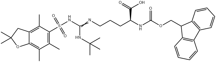 Fmoc-Arg(t-Bu,Pbf)-OH Structure