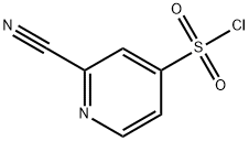 4-Pyridinesulfonyl chloride, 2-cyano- Structure