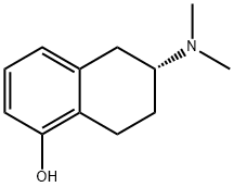 1-Naphthalenol, 6-(dimethylamino)-5,6,7,8-tetrahydro-, (6R)- Structure
