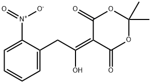 1,3-Dioxane-4,6-dione, 5-[1-hydroxy-2-(2-nitrophenyl)ethylidene]-2,2-dimethyl- 구조식 이미지