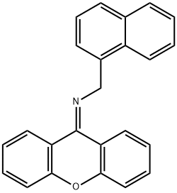 1-Naphthalenemethanamine, N-9H-xanthen-9-ylidene- 구조식 이미지