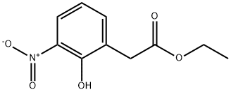 Benzeneacetic acid, 2-hydroxy-3-nitro-, ethyl ester 구조식 이미지