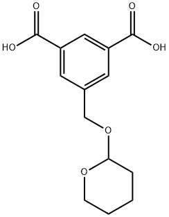 1,3-Benzenedicarboxylic acid, 5-[[(tetrahydro-2H-pyran-2-yl)oxy]methyl]- Structure