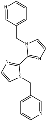 1,1-bis(pyridin-3-ylmethyl)-2,2-bisimidazole Structure