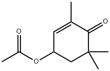 2-Cyclohexen-1-one, 4-(acetyloxy)-2,6,6-trimethyl- 구조식 이미지