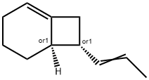 Bicyclo[4.2.0]oct-1-ene, 7-(1E)-1-propen-1-yl-, (6R,7R)-rel- Structure