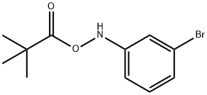 Propanoic acid, 2,2-dimethyl-, (3-bromophenyl)azanyl ester 구조식 이미지