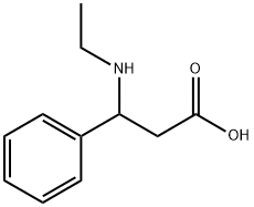 3-(Ethylamino)-3-phenylpropanoic acid Structure