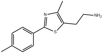 5-Thiazoleethanamine, 4-methyl-2-(4-methylphenyl)- Structure