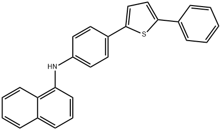N-[5-phenyl-2-thienyl]phenyl]-1-naphthalenamine 구조식 이미지