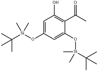 Ethanone, 1-[2,4-bis[[(1,1-dimethylethyl)dimethylsilyl]oxy]-6-hydroxyphenyl]- 구조식 이미지