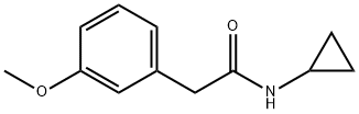 N-Cyclopropyl-2-(3-methoxyphenyl)acetamide Structure