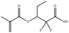 Pentanoic acid, 2,2-difluoro-3-[(2-methyl-1-oxo-2-propen-1-yl)oxy]- 구조식 이미지