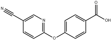 4-[(5-Cyanopyridin-2-yl)oxy]benzoic Acid Structure