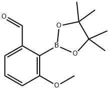 Benzaldehyde, 3-methoxy-2-(4,4,5,5-tetramethyl-1,3,2-dioxaborolan-2-yl)- Structure