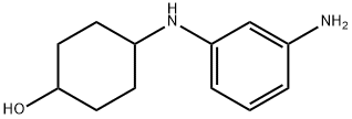 Cyclohexanol, 4-[(3-aminophenyl)amino]- Structure