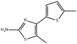 5-Methyl-4-(5-methylthiophen-2-yl)-1,3-thiazol-2-amine Structure